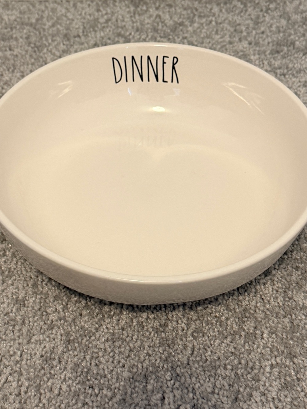 Rae Dunn Cream Ceramic DINNER Bowl